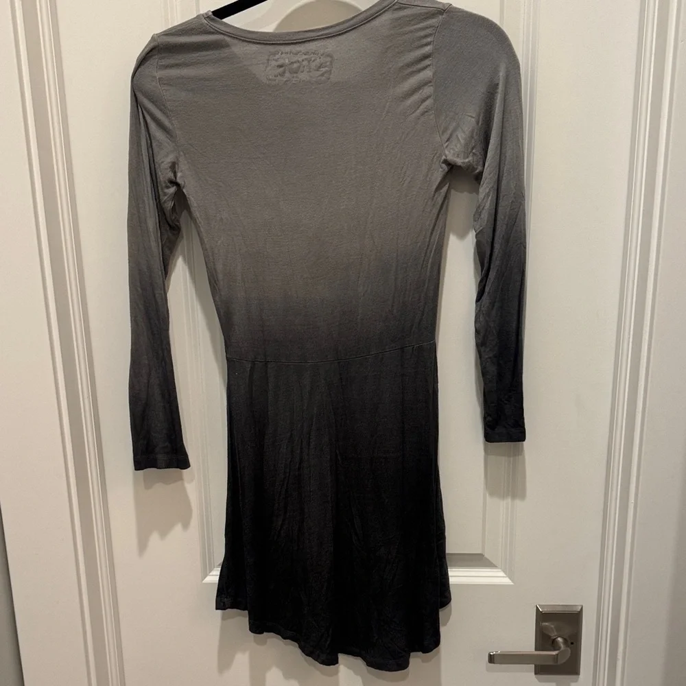 Erge Charcoal Ombre Long Sleeve dress